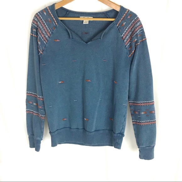 lucky lotus Tops - Boho Aztec pullover sweater
